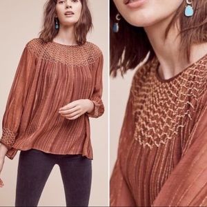 Love Sam Bresle Peasant Top
